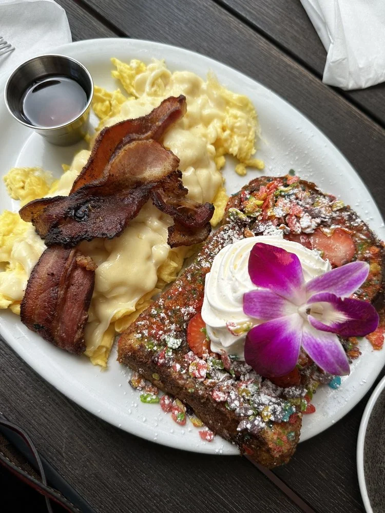 Fruity pebbles french toast